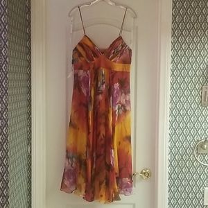 Diane Freis Silk Empire Waist Vintage 80's